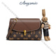 Anysmic Bag Damenbeutel Luxusmarke Single-Shoulder Crossbody Bag Damen 2025 Neues modisches und vielseitiges High-End-High-End-Kaffee der Frauen mit kleinem Quadrat