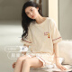 Pioneer 2025 Nouveau style Pyjamas d'été pour femmes pour femmes Coton pur Shorts à manches minces Douces de maison Sweet Home Ensemble en deux pièces YZT9859 Ensemble à manches courtes xxl Code [Recommandé 140-160jin [Jin équivaut à 0,5 kg] Usure] Taille moyenne
