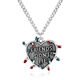 Collier de bijoux périphérique des cerfs et oranges étranges