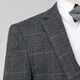 Skaro British retro traje a cuadros a cuadros de tres piezas Traje formal delgado de su traje de boda Hands Groom Groom [traje + pantalones + camisa + chaleco] S 165