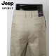 JEEP SPIRIT original single men's casual pants summer thin cotton loose straight solid color business casual pants men's trousers light khaki 6625-2 36