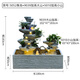 Tiantongtai Floor Rockery fließender Wasserfischteich Zirkulation Wasserfall Wasserfall Fengshui Rad Ornament im Innenhof Wohnzimmer Fortune -Dekoration Landschaft 5052+9039+5010