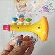 Dilani Baby Trompete Spielzeug 6 Monate alt kann saugen, blasen, Baby Little Play Hand-Ringing Klingeltonfarbe Rassel-Musik Wandteppich + Lenkrad