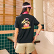Adidas short-sleeved women's summer black printed cute half-sleeved casual top pure cotton sports black T-shirt IP3878 XS 70-85Jin[Jin equals 0.5 kg]