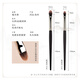 Meimei Hongyan 182 small concealer brush with flat head to cover nasolabial folds, tear trough detail brush, 3 pieces, Hongyan 182 concealer brush, large and small combination pack