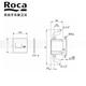 ROCA乐家自动冲水入墙式小便斗感应器5X9215E00 5X9315E00盛克S阀 5A9602C0N电源型-镀铬色