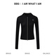 
HEYTOPBBG [Tennis Series] Cold Slim Sports Jacket Yoga Clothes for Women in Summer Outdoor UV Sun Protection Clothes Obsidian Night M