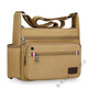 MieLanat wear-resistant construction site tool bag large labor protection bag shoulder messenger bag large capacity travel bag extra large canvas khaki