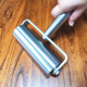 Rueda de prensa de acero inoxidable de sets enorme rodamiento de doble rodamiento de soporte sólido Roller impermeable Press de cuero Rodillo de hierro Autoadhesivo Burbuja de escape de escape de 5 cm Rueda de prensa de acero inoxidable (aproximadamente 695 gramos Manija de metal D40