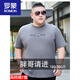 Romon großer Sommer-Sommer-Kurzärmel-T-Shirt für Männer fette Männer reine Baumwolle losen Fettmann plus großes Top-T-Shirt JXM9901 Weiß 3xl 185 (180-200jin [Jin entspricht 0,5 kg]))