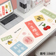 Texto de estilo chino de tres colores almohadilla de mouse grande Ins Ins Desk Beinboard Desk Brot Guard Muñeco de la muñeca Pad, almohadilla creativa de goma de goma, almohadilla de escritura de los deportes electrónicos Efortes personalizados 15604 todo es bueno de 100 cm x 50 cm x 5 mm