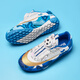 Yulai new wear-resistant new rotating button children's football shoes for girls elementary school students competition tf broken nails boys men's training 6199 black and blue broken nails (buy one with five) 29