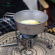 OIMG Deutsch reines Titanschneeschalter im Freien Multifunktional Snow Bowl Camping Rice Bowl Titanium Schüssel Klappende Wok Camping Bowl Ti1098t_520ml Schneeschale mit Deckel mit Deckel