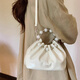 
South-style Chio2nd folded cloud bag women's bag summer new Chinese style glazed handbag small shoulder crossbody bag beige white
