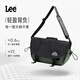 
LEE large capacity crossbody bag men's 2025 new multi-functional trendy outdoor shoulder bag commuting casual sports backpack black/military green