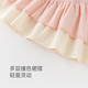 Beau ours ours fille princesse robe d'été mince bébé sweet contrasting gilet jupe baby sans manches jupe d'un an rose orange 80