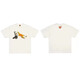 Lee Kids Japanische amerikanische trendige Marke Human Dragon Jahr Limited Kurzärmer Männer Paar Sommer Cartoon Tier T-Shirt Frauen Top 3882 White S