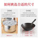 Reputation comes with steaming cloth, household stainless steel steaming sheet, thickened cooking sheet, multifunctional grate steaming rack, steaming grid, steamer, steamer, extra thick model, does not come with stand, comes with steaming cloth, diameter 23.2cm