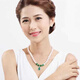 Fat Donglai's same style chalcedony pendant freshwater pearl necklace fashionable and elegant, lifelike rich pearl water drop silver set chain