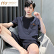 
Modal Men's Summer 2025 New Pajamas Pure Cotton Short Sleeve Home Suit Men's Teenagers Summer Summer Large Size HDE-9922 L