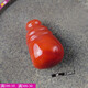 Drjefun Natural South Red Achatspieß Sichuan Liangshan Jiukou Material Nanhong Santong Kleine Accessoires Buddha Kopf NY 693