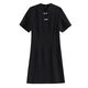 Alleyshe Tongxiang Fali New Chinese Style 2025 Summer New Large Size Small Chinese Style Cheongsam Skirt Fashionable Fatty Feeling Slimming 9759 Black New Chinese Style High Quality XL 110-120Jin[Jin equals 0.5 kg]