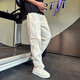 Jasons Harlen trousers men's summer nine-point pants handsome trendy quick-dry men's pants 2025 new small-foot casual pants trendy 1056 gray M