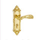 Verrouille de porte de la chambre à coucher intérieure de style européen de luxe M9272 Porte en bois Universal Alliage zinc Mécanique ménage M9272 Longueur de panneau de bronze bleu 218 mmx largeur 55 mm