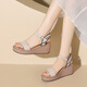 ZHR-Sandalen für Frauen im Sommer, dick-selige Sandalen für Frauen, klassische One-Strip-Strand-Strand-Frauenschuhe M653m 37