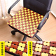 Yonghuan summer mahjong mat cushion summer office computer chair factory stool chair cushion car bamboo cushion student contains sponge 3 cm thick lattice (single reinforcement) 3524cm factory employee cushion