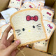 Kitty kitchen supplies toast cute sponge wipe KT cat water absorbent wood pulp cotton kitchen dishwashing artifact scouring pad one pack