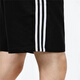 阿迪达斯 （adidas）棉短裤男士夏季针织运动裤透气三条纹休闲五分裤 IC1484  S 120-135斤
