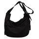 Sudou bag women's bag single shoulder crossbody bag commuting large capacity dumpling bag tote bag canvas bag gift for girlfriend medium black