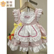 Bang Eve Pink Carrot Style Lolita Princess Dress Baby Bow Princess Style Puff Skirt Western Style Girls Dress Main Picture Style 90 Recommended Height 70-80cm