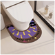Mujer de piso en forma de baño de baño yonghuan para baño para baño Mat de pie especial anti-deslizamiento de agua de lodo absorción de agua Pedal de pie K4877p lindo polvo pequeño P 50x55cm Sebuloso Absorción de agua fuerte