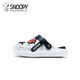 SNOOPY Snoopy children's shoes children's clogs cool cartoon slippers boys and girls lightweight garden shoes B450 black and white 40