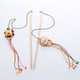Jingdong Express cat toy wooden pole lion cat teasing stick with bell shape cute bite-resistant interactive toy lion