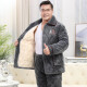 Sangqin llevaba pijamas para hombres en invierno, algodón de tres capas más algodón de algodón de algodón de algodón de algodón de algodón en espesor y anciano