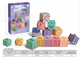 
Shantoulin Village baby soft glue building blocks early education toys grinding teeth can be bitten and boiled silicone large-grain building blocks to comfort others 1049 soft glue 6 color box pack