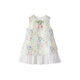 La Chapelle La Chapelle girls dress 2025 new style children's summer dress princess dress baby floral vest dress beige free hat 160 recommended height 151-160cm