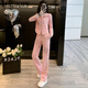 Magiopy International Luxury High-Ald Brand Style Wearting Set for Women 2025 Spring New Fashionable Age reduce la chaqueta corta Top Pink s (100Jin [Jin equivale a 0.5 kg])