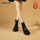 DAPHNE short boots women's shoes winter Martin boots 2025 new hot style autumn and winter versatile plus velvet thick-soled Chelsea boots