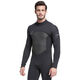 Zailu 15mm one-piece swimsuit men's warm and cold-proof wetsuit long-sleeved one-piece trousers sun protection wetsuit 1342 black 1 point 5mm M M
