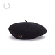 Fred Perry Men's Woolen Painter Hat 2025 Autumn New British Retro Literary Pumpkin Hat Beret BKX/Black One Size