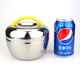 Ye Yu stainless steel insulated lunch box double-layer insulated bucket creative portable lunch box mini lunch box 800ml silver handle + tableware