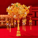Bouquet de neige Golden Handd Flower fini produit DIY MATÉRIEL SAG DIANCUI ENGAGEMENT MARIAGE MARIAGE CADEAU pour la mariée et le cadeau de la mariée Diancui coloré - Produit fini + boîte cadeau + sac cadeau + carte de voeux