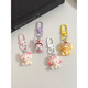 MAAF 9 [9764 people have purchased] Cute cartoon head cover animal girl mobile phone small pendant new style gift accessories hanging decoration best friend accessories bag keychain gasket lanyard Xiaodong [single-piece] duck hugging small chacha (pendant type)