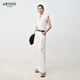 Ainos Essi [gleiches Modell in Einkaufszentrum] 2025 Sommer Neues Produkt Pima Cotton White Shirt Französisches Hemd Top Frauen 40525070 White M.