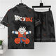 Mu fengqing Pyjama Herren Sommer kurzärmelige Shorts Comic Student Thin Plus Fat Plus Size Herren Hauskleidung Casual Anzug Red Eye 3271 [Cartoon-Anzug] m Standard (High 165100Jin [Jin entspricht 0,5 kg]))