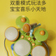Qiu Ling German drum instrument baby drum set children drum beat drum small drum baby toy 1-3 year old child hitter version> charging set [four drum styles_double piano and drum